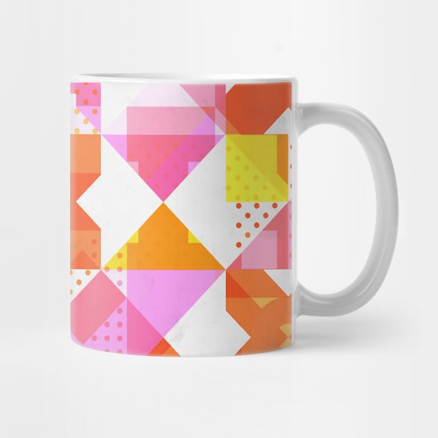 X Square Bubblegum Geometric Pattern by Tobe_Fonseca